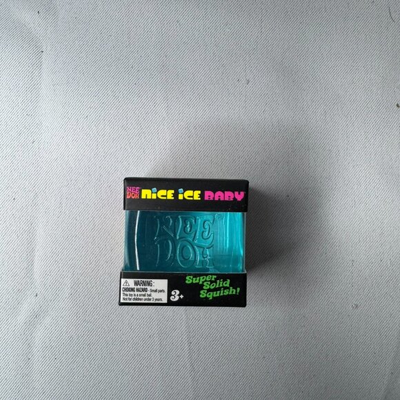 Nee Doh Blue Nice Ice Baby 1" Square 1 Cube per Pack - Picture 2 of 3